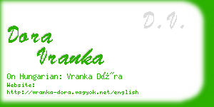 dora vranka business card